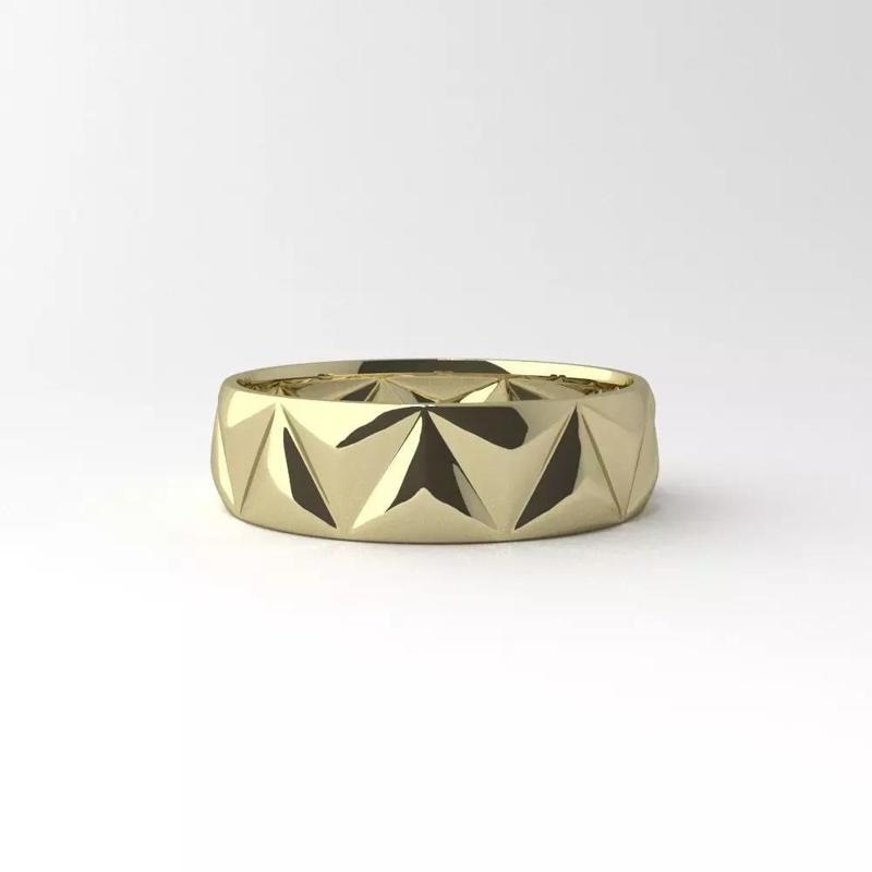 Ring with triangles
