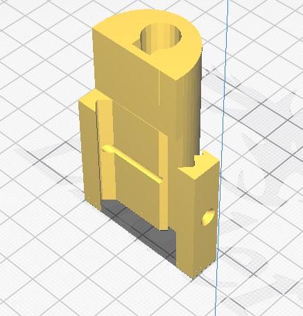 Small laser mountable picatinny rail holder.