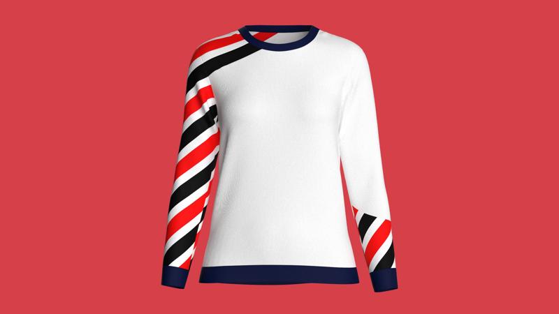 Ladies Full Sleeve T shirt   | Marvelous / Clo3d / obj / fbx