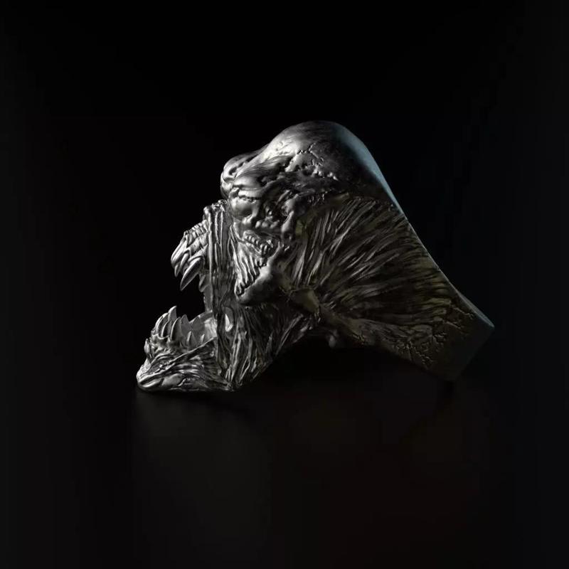 Ring Skull Bloodsucker STL