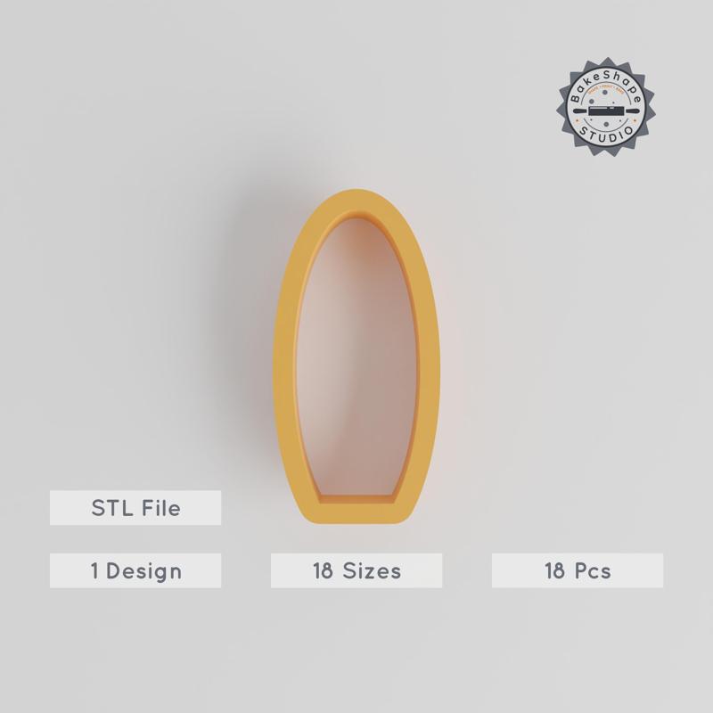 Surfboard Shape Cutter Set, 18 Sizes, Perfect for Cookies, Fondant & Clay, Summer Beach Crafting