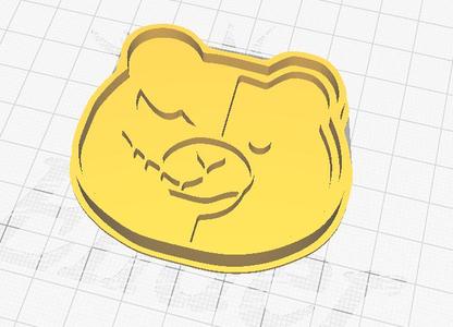 Mold for dough, plasticine. Stamp, cookie cutter Monokuma