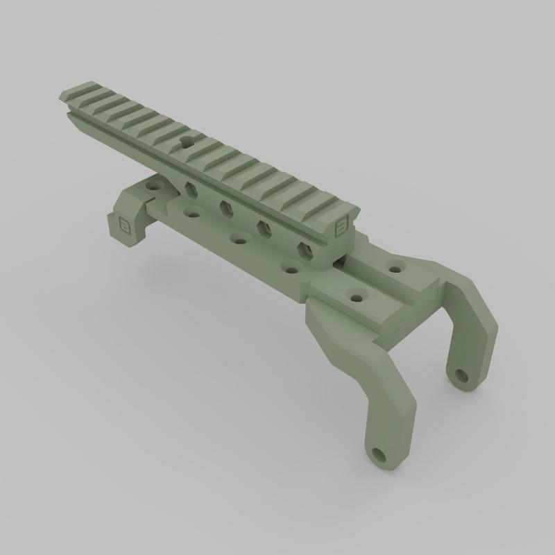 Picatinny rail mount for PKM