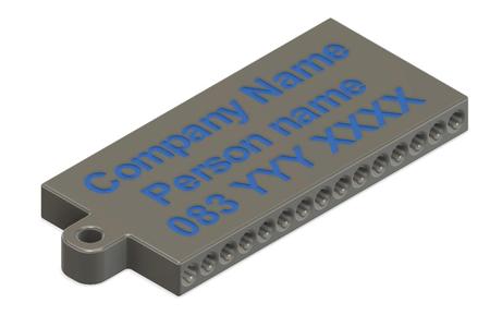 Blank Golf Tee Holder