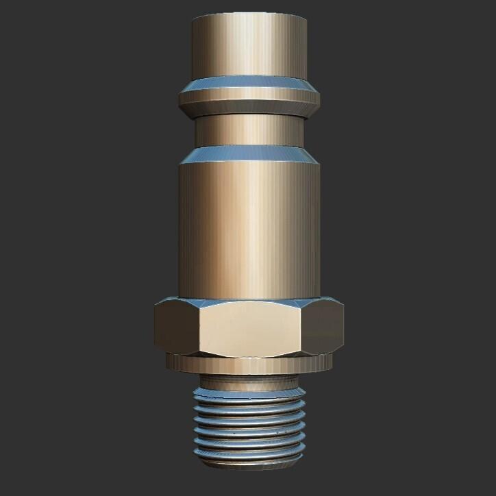 Airbrush to comp 3010 Nipple for EURO quick-release coupling - G1/8"