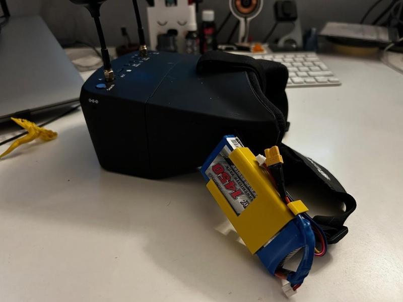 Lipo 3S battery pack for FPV Goggle strap