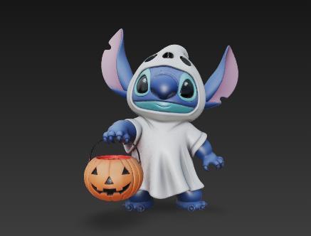 Ghost Stitch Halloween 3D Model | 3D Print File