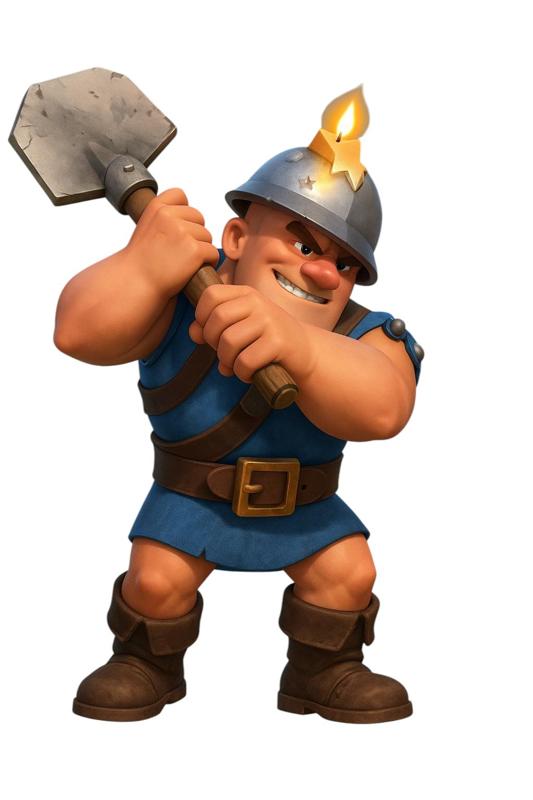 Game Clash of Clans - Miner Presenter