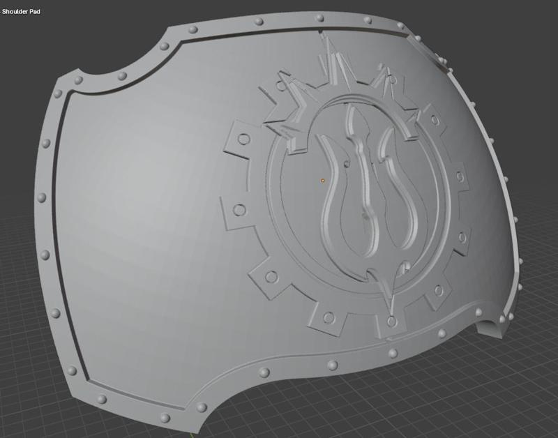 Warlord Titan Legio Tritonis Shoulderpad