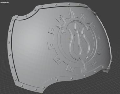 Warlord Titan Legio Tritonis Shoulderpad