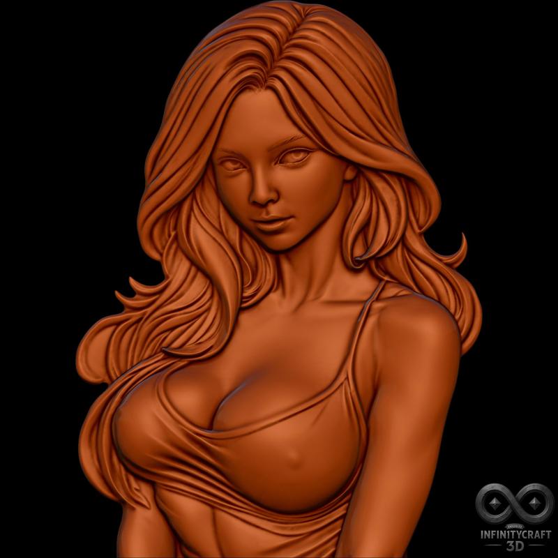 Midnight Temptation – Erotic Wall Relief for CNC or 3D Print