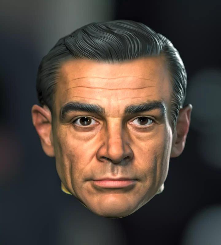 James Bond Sean Connery Headsculpt