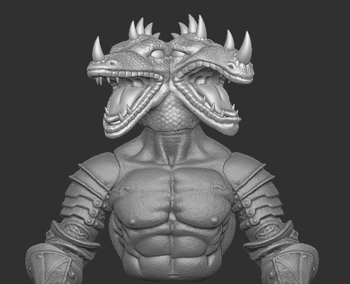 Mythic Legions Hydraz Head