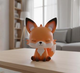 🦊 Cute sleepy fox STL file