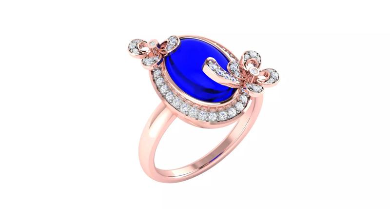 Solitaire Engagement Wedding Oval Ring