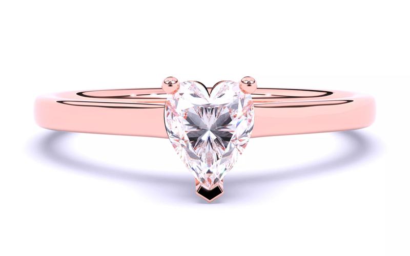 Solitaire Engagement ring 3dm stl renders details