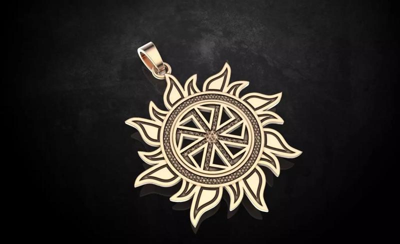 Pendant Kolovrat symbol of the Sun 323