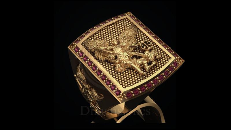 Archangel Michael Ring: Justice and Protection