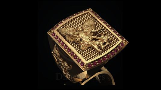 Archangel Michael Ring: Justice and Protection