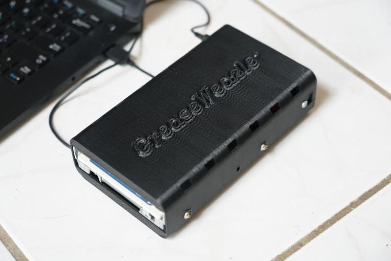 GreaseWeazel Blue Pill direct connect + 3.5" floppy drive case