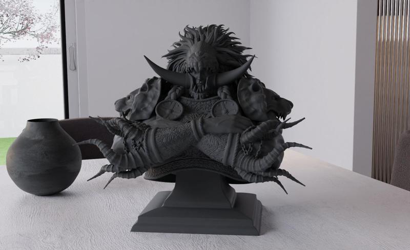 PROMISED CONSORT RADAHN - ELDEN RING - BUST 3D PRINT