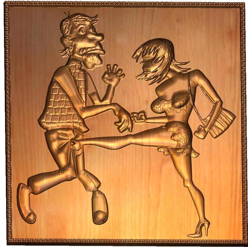 Kick Balls Bas-relief original real 3D Relief Round Rope painting canvas art chasing For CNC building decor ceiling or wall mounting for decoration kb-04 3d print