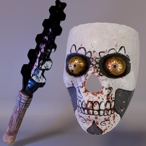 Party Crasher (Frank)  Cosplay Mask and Knife from Dead by daylight