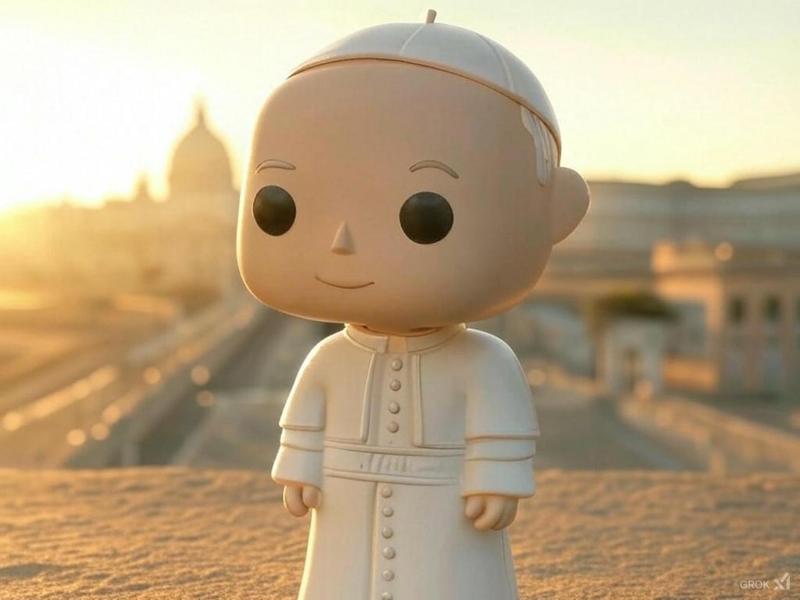 Pope Francis Funko POP Figure - 3D-Printed Holy Shenanigans, Blessing Dispenser & Vatican Drama (“Swipe left for sins, right for salvation.” ✝️📱)