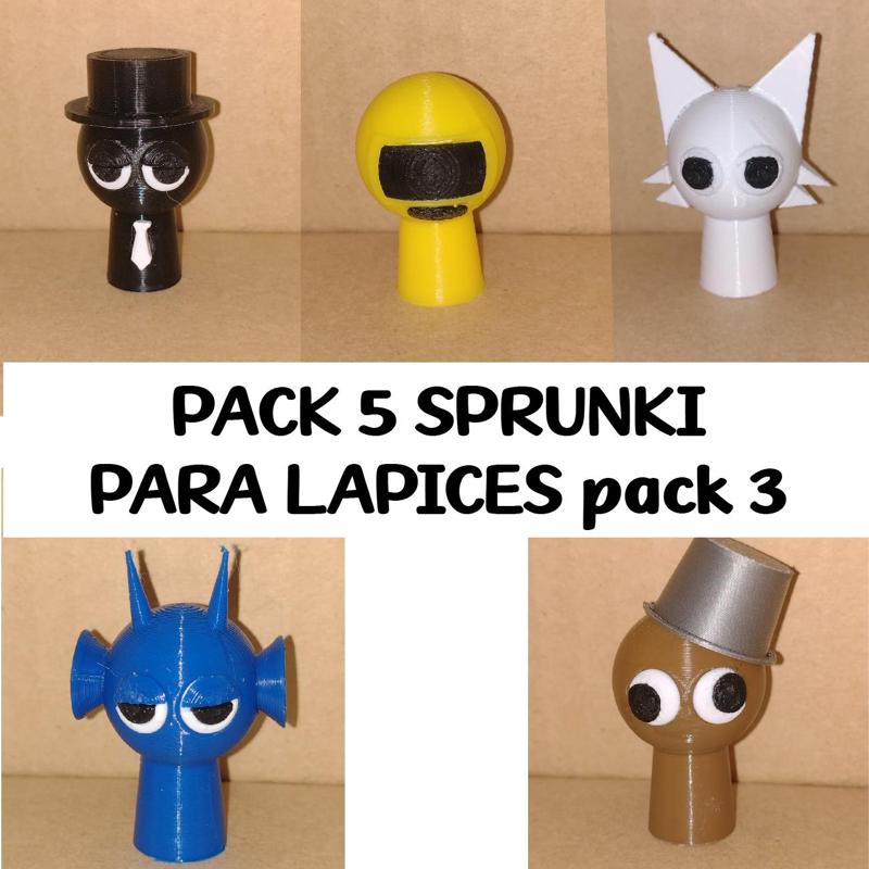 PACK 5 SPRUNKI FOR PENCILS - SPRUNKI PENCILS - PACK 3
