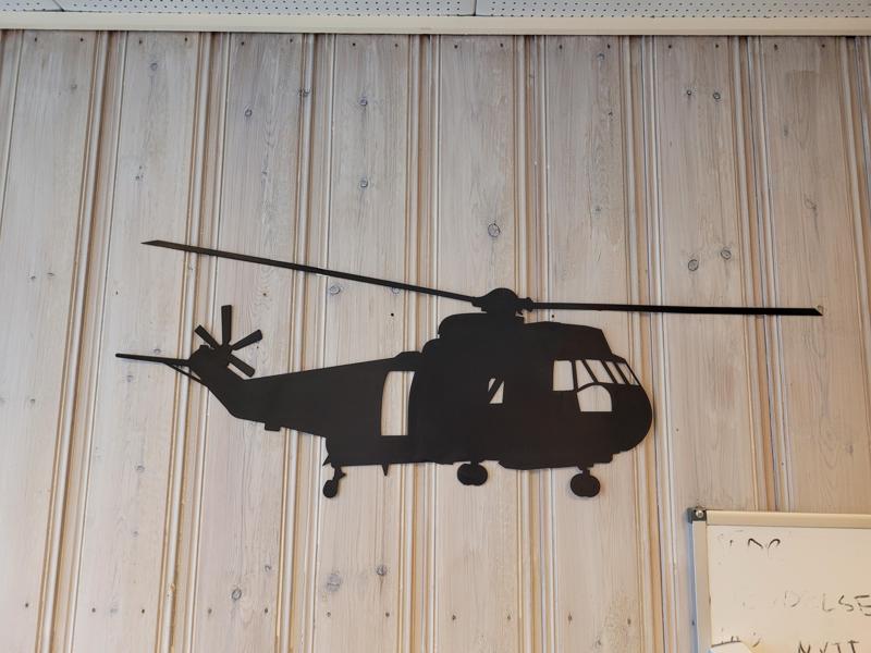 Sea King - Helicopter silhouette wall art