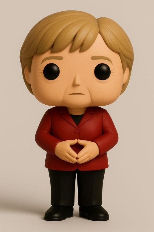 Angela Merkel Funko Pop Style Figurine – 3D Print STL