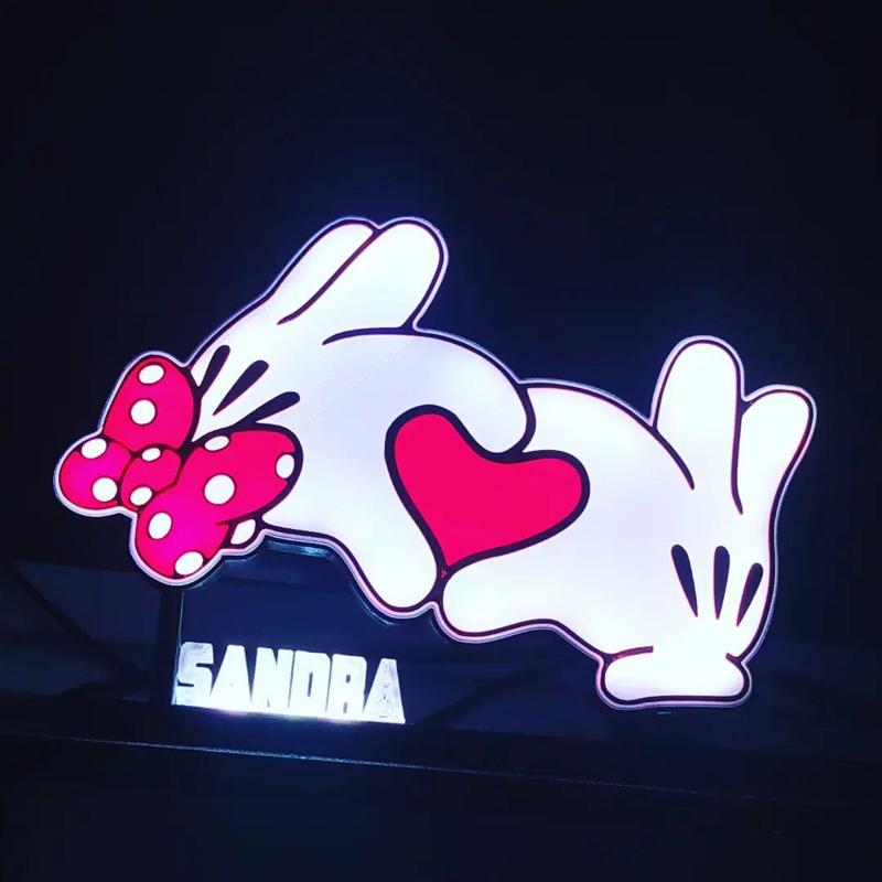 Lamp Minnie Mouse & Mickey Mouse (Love).