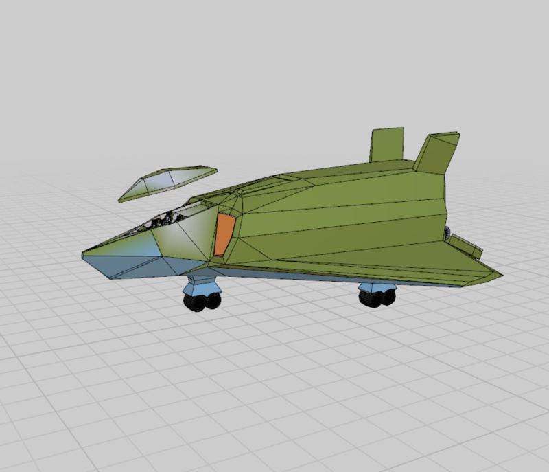 Stealth cargo plane for 6mm