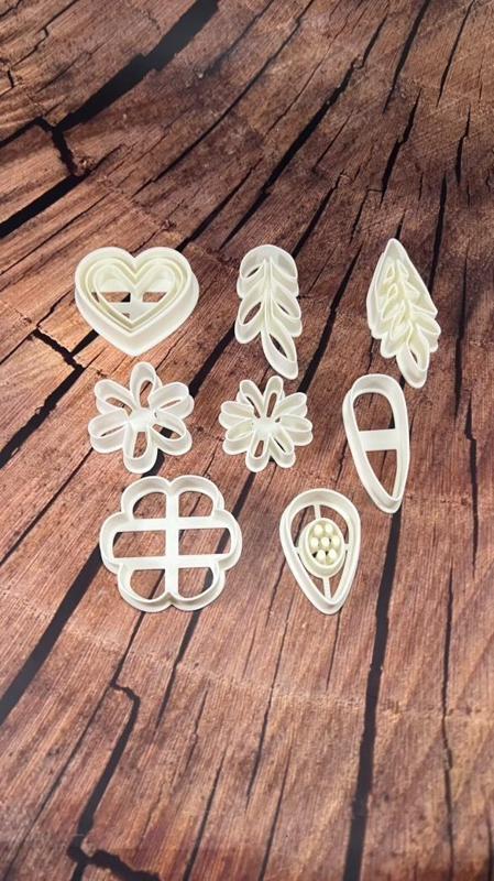 Boho Floral & Nature-Themed Clay Cutter Set