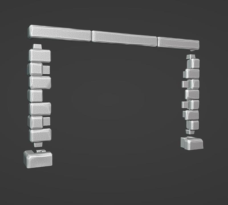 Mordheim Wall corners and Beams