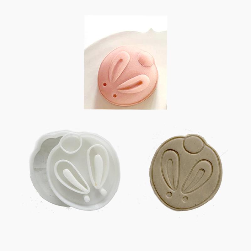 CNY CHINESE NEW YEAR- round bunny 2 COOKIE CUTTER STAMP