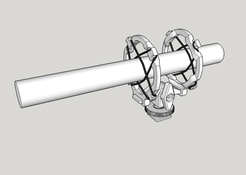 Microphone Shockmount for Camera Shoe / Tripod / Stand
