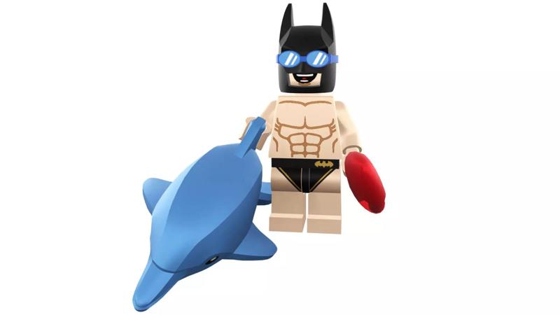 3D-print-Minifigure - 71020-6 Swimming Pool Batman