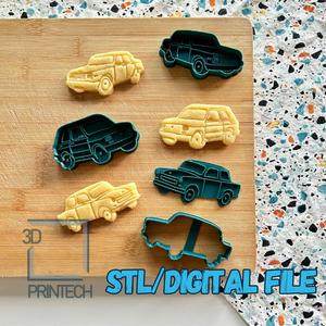 Retro car  3D Cookie Cutter set