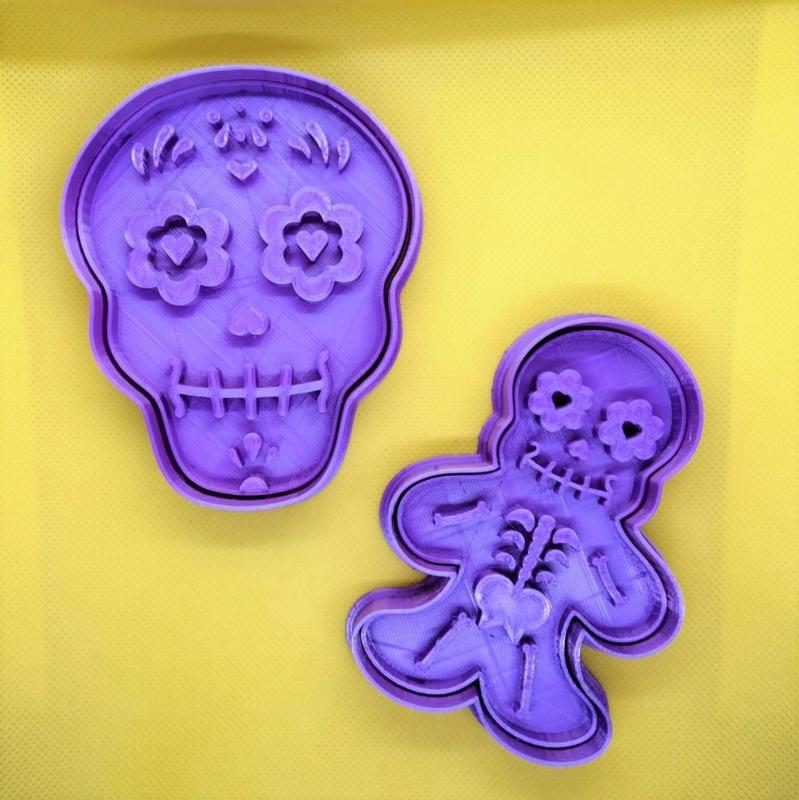 Day of the Dead Halloween Cookie Cutter Set