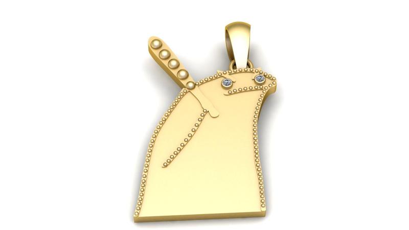 ANGRY CARTOON CHARACTER PENDANT 3D PRINTABLE MODEL