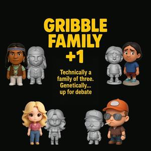 Gribble Family Set+1 - King of the Hill STL Models