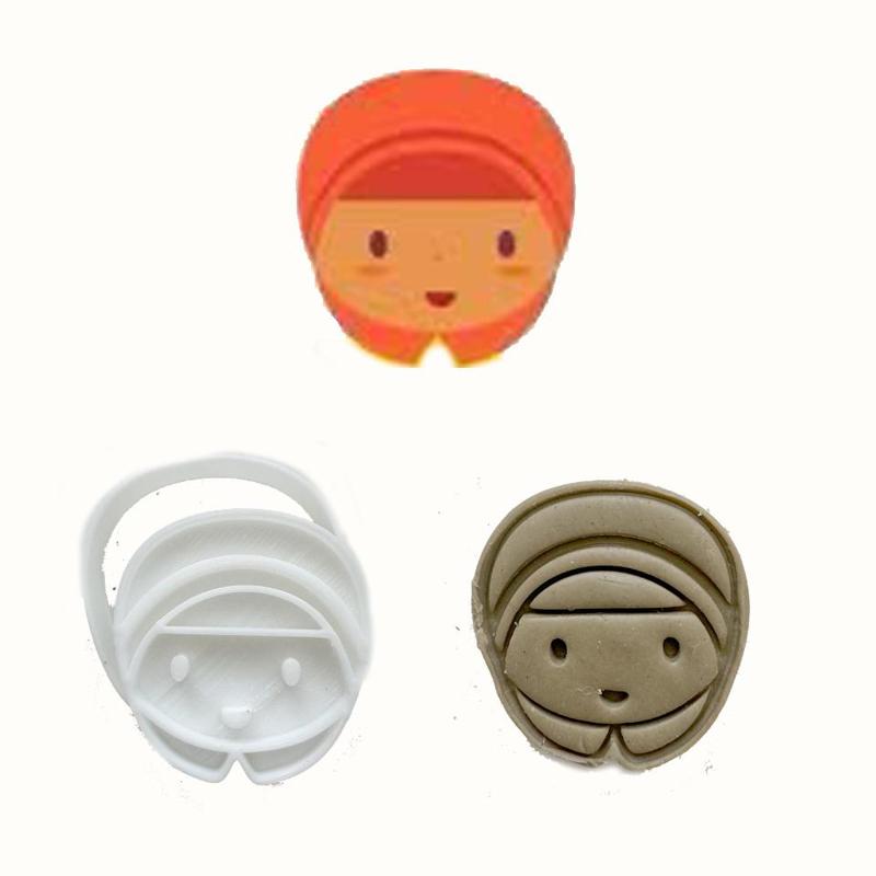 ramadhan girl 3 lebaran COOKIE CUTTER STAMP