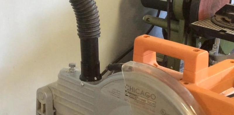 Vacuum Adapter for Chicago Electric Miter Saw