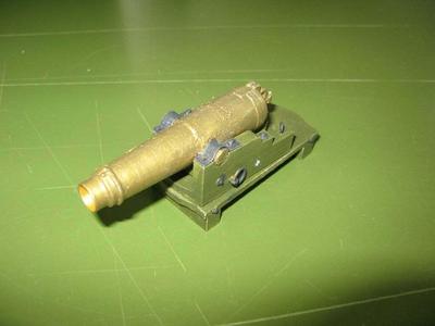Italian bronce naval cannoncarronade 12pdr c1814 1/12