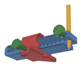 Marking Gauge Anreisshilfe Anreißhilfe parallel marker incl. Gcode for Prusa i3 mk3s