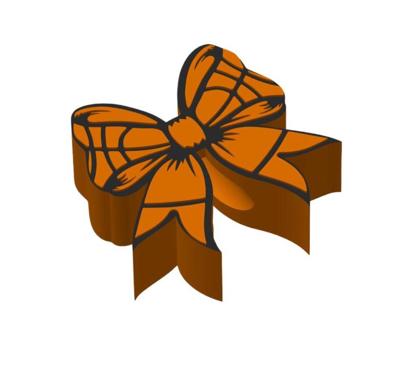 Basketball Bow Straw Topper 2 sizes 3MF file included