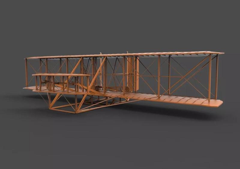 Wright Brothers Flyer 3d