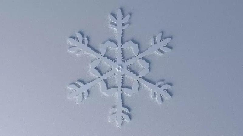 snowflake Christmas-tree ornament