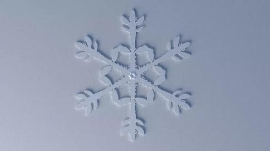 snowflake Christmas-tree ornament